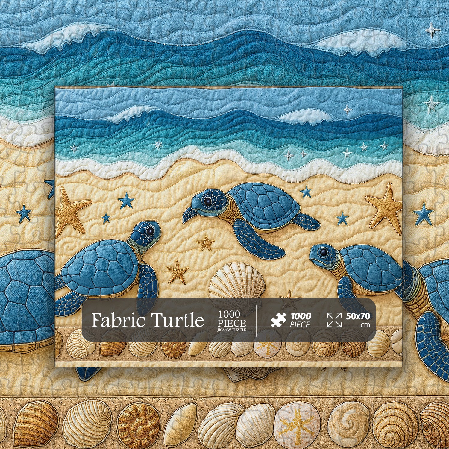 Pun puzzle 1000 pezzi di puzzina di tartaruga in tessuto 1000 pezzi