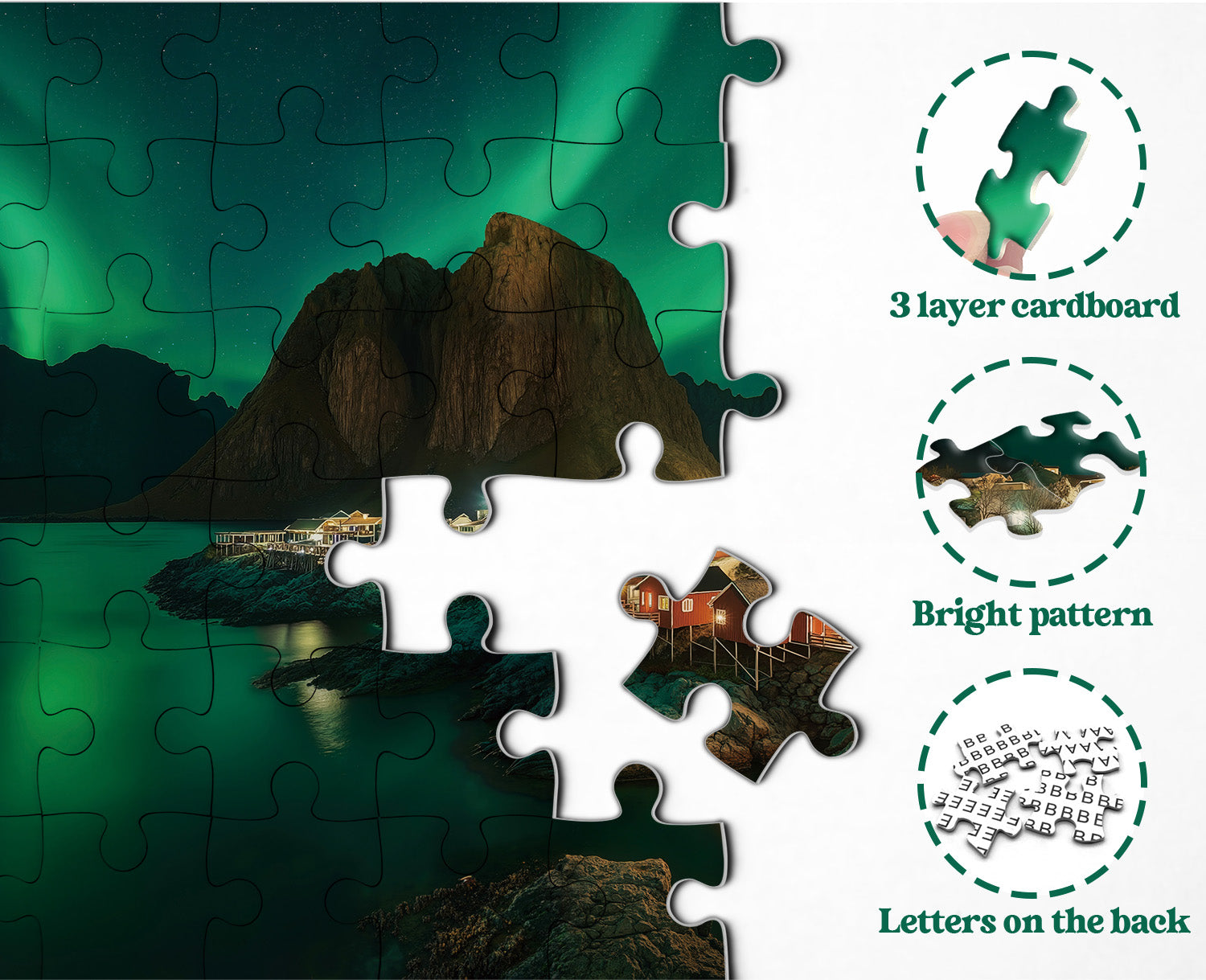Silent Aurora Jigsaw Puzzle 1000 pezzi