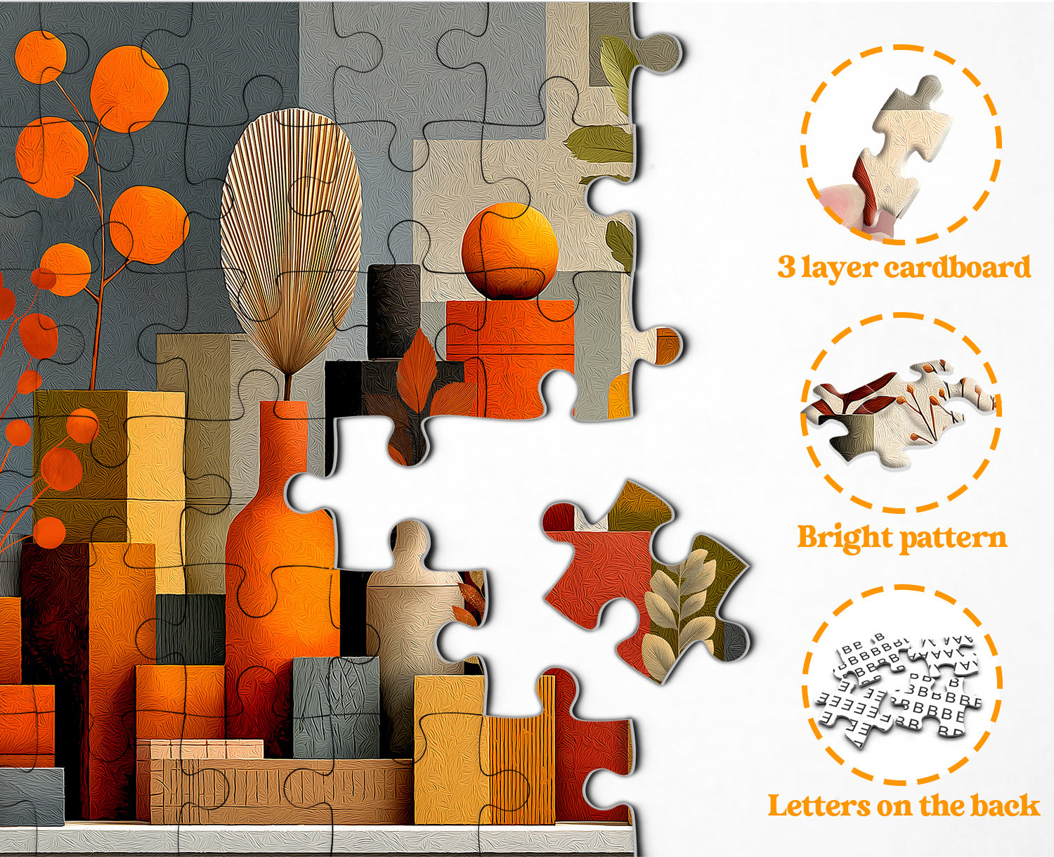 Puzzle puzzle arancione 1000 pezzi