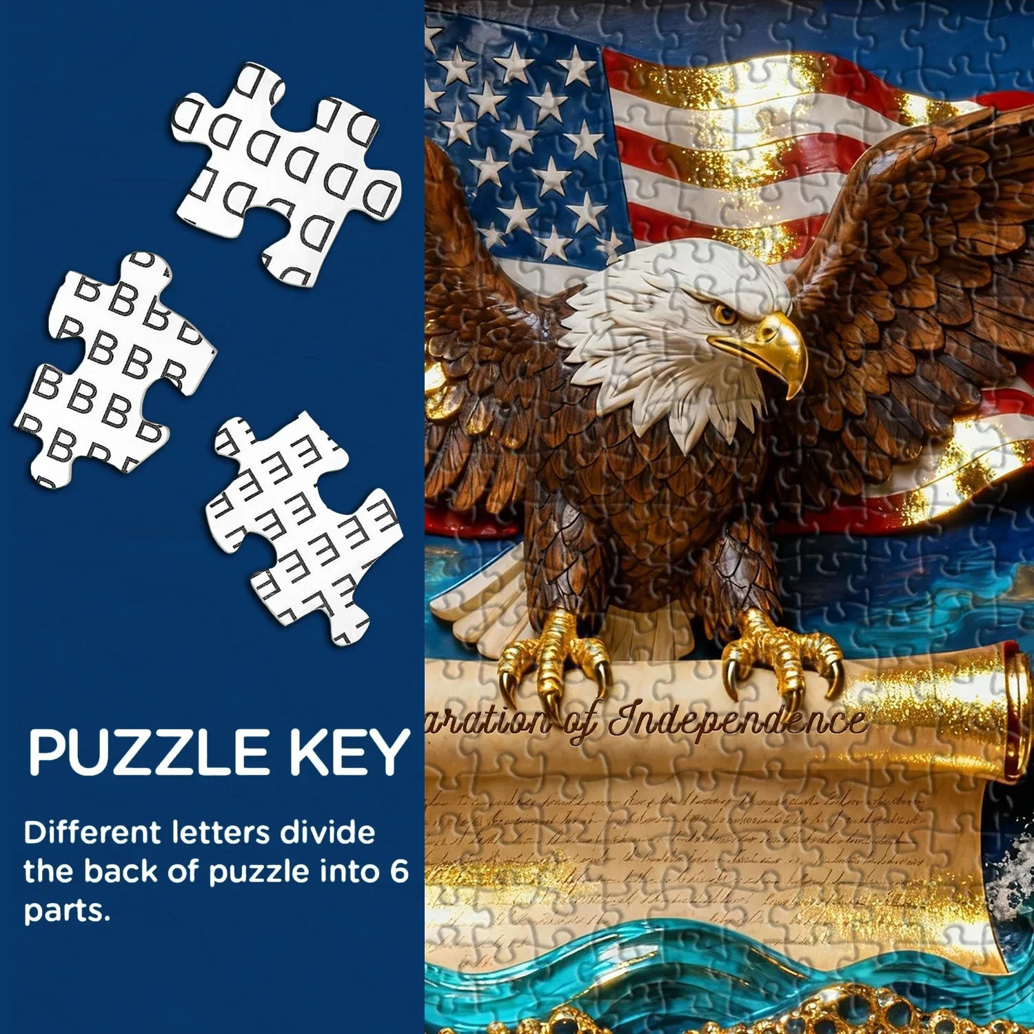 Puzzle Aigle de la Liberté 1000 pièces