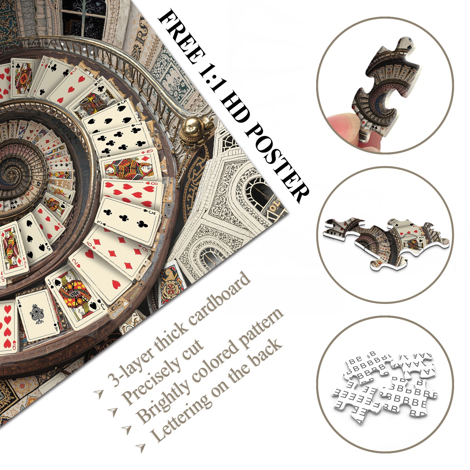 Carte Escalier en spirale Puzzle 1000 pièces 1000 pièces