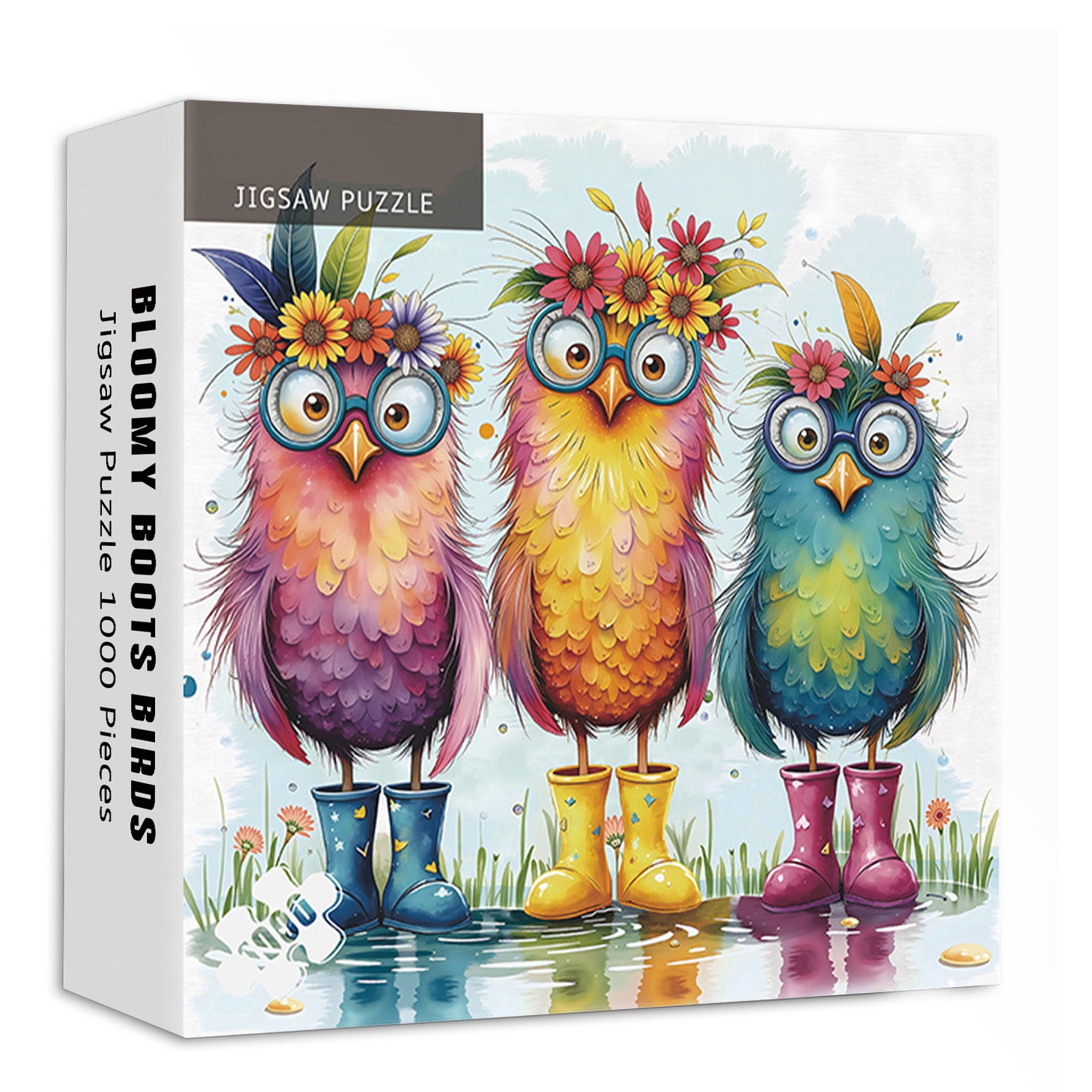 Stivali fioriti uccelli puzzle puzzle 1000 pezzi