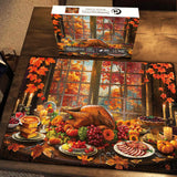 Pieci di puzzle per la cena del Ringraziamento 1000 pezzi