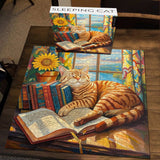 Pieci di puzzle gatto addormentato 1000 pezzi