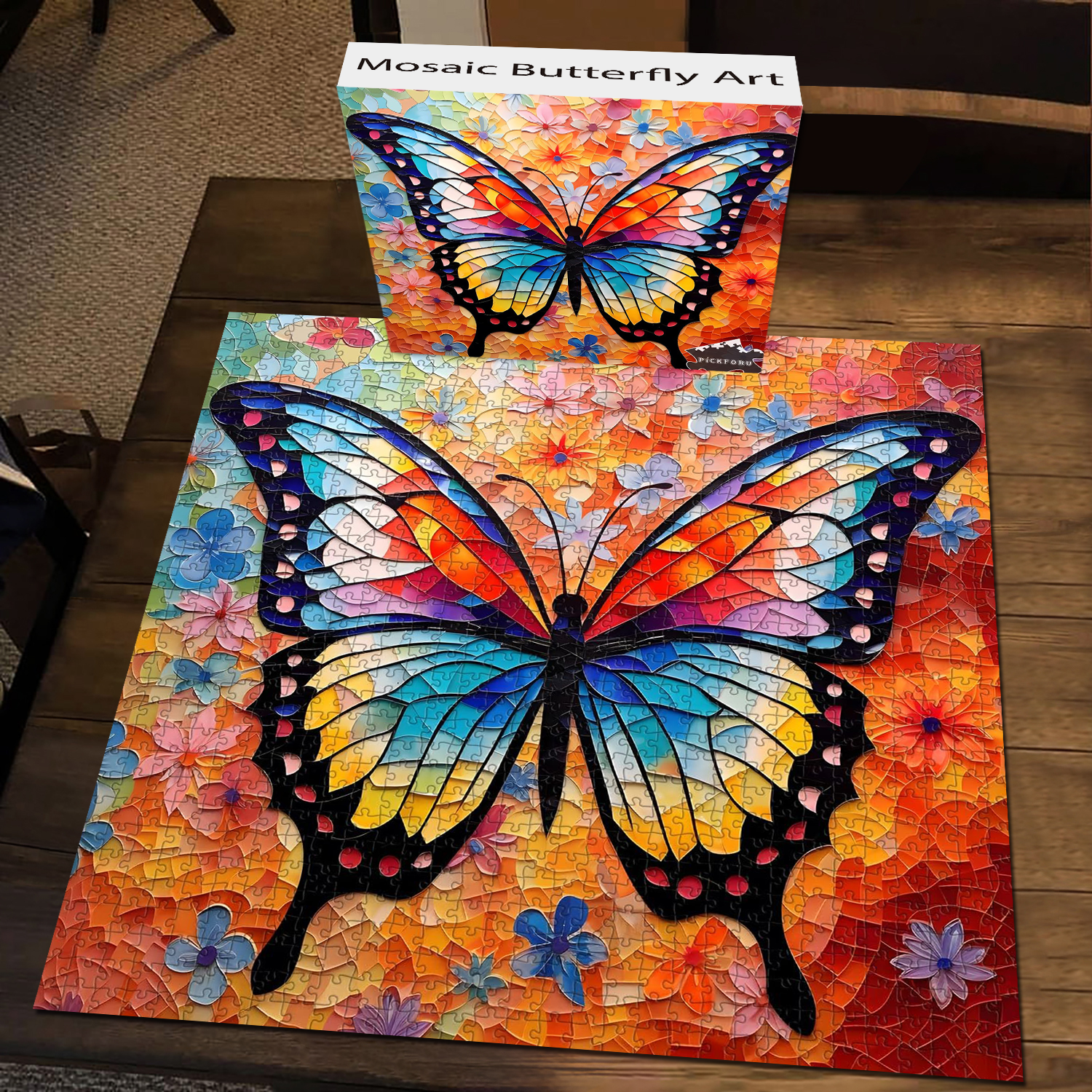 Mosaic Butterfly Art Puzzle 1000 Stücke