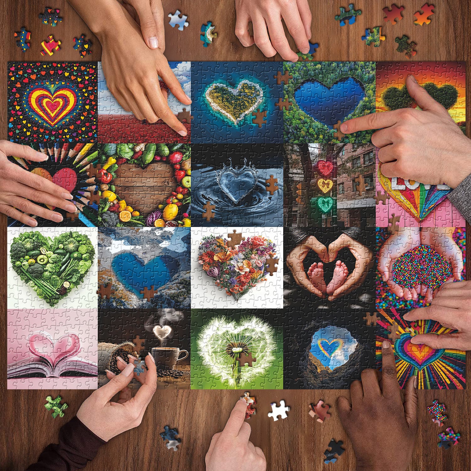 Piece di puzzle amore illimitato