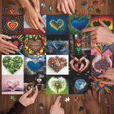 Piece di puzzle amore illimitato