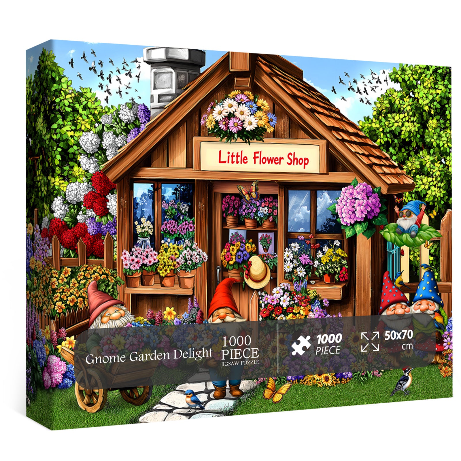 Gnome Garden Delight Jigsaw puzzle 1000 pezzi