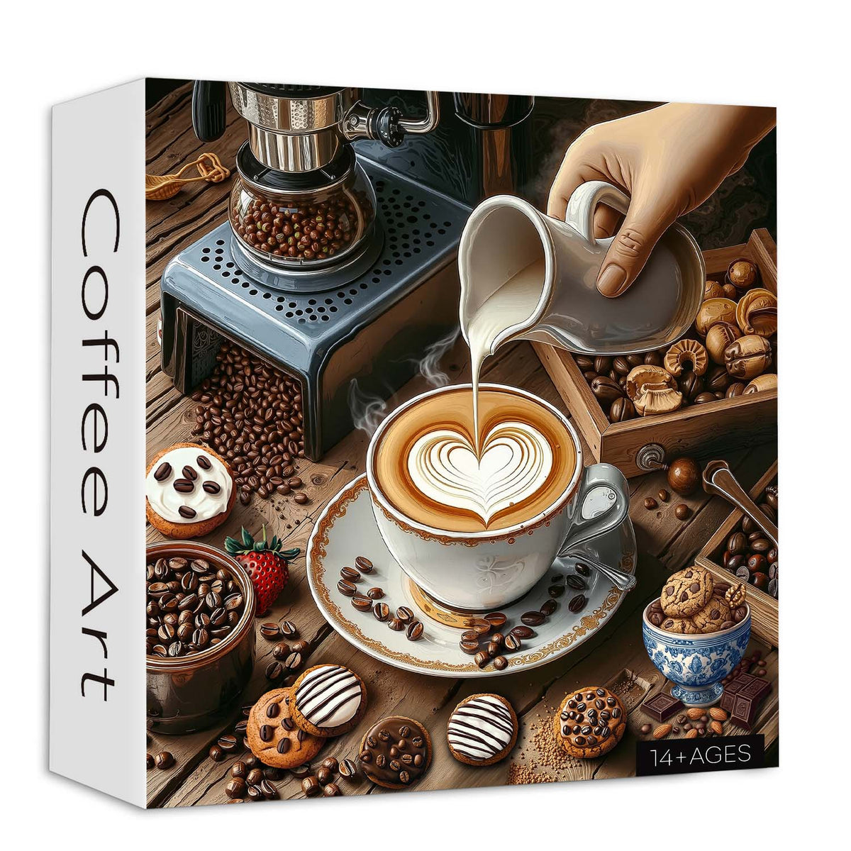Coffee art puzzle puzzle 1000 pezzo