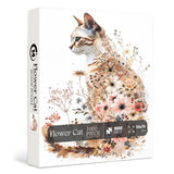 Flower Cat Jigsaw Puzzle 1000 pezzi