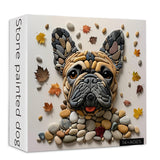 Punti di puzzle per cani dipinti in pietra 1000 pezzi