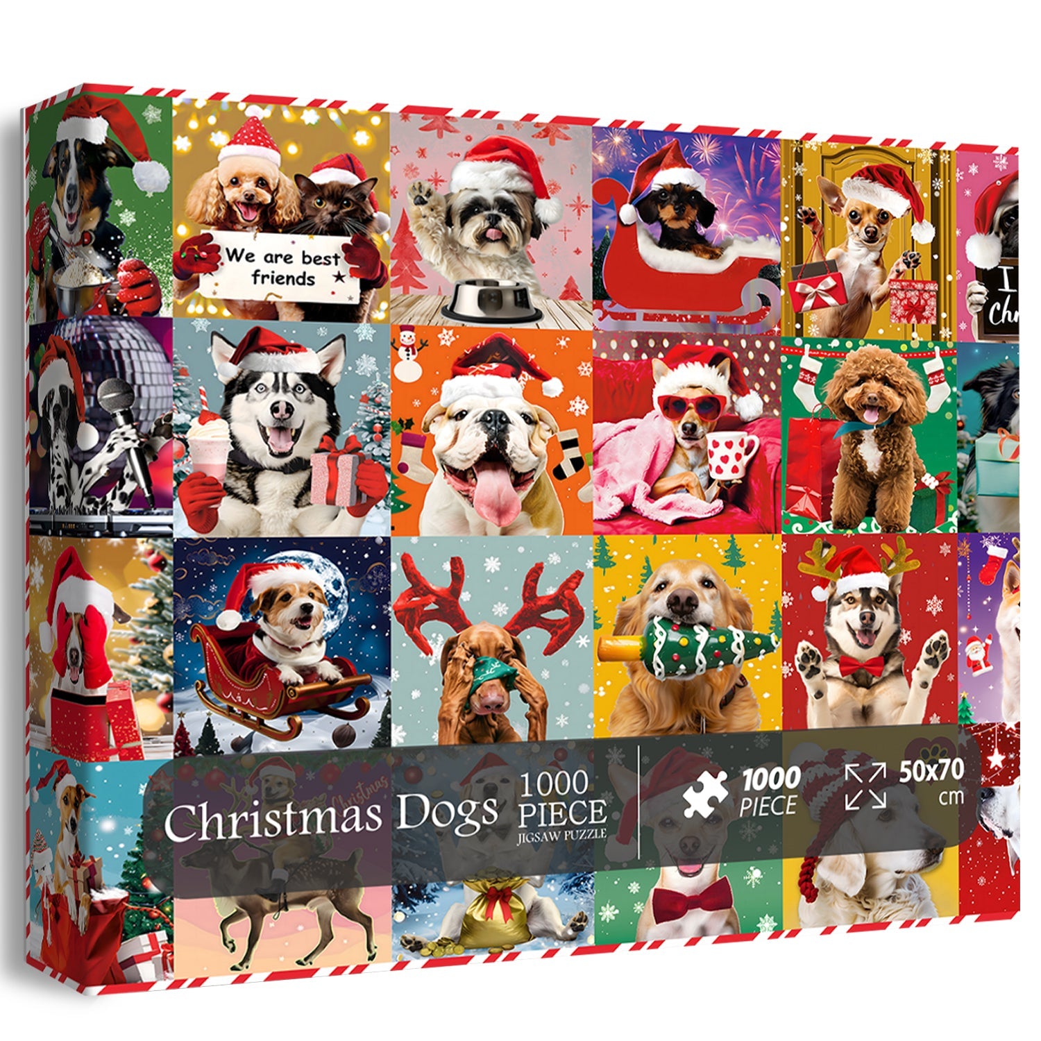Cani natalizi puzzle puzzle 1000 pezzi
