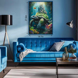 Sotto il puzzle gigante 1000 pezzi