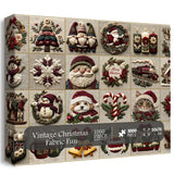 Tessuto natalizio vintage divertimento puzzle puzzle 1000 pezzi