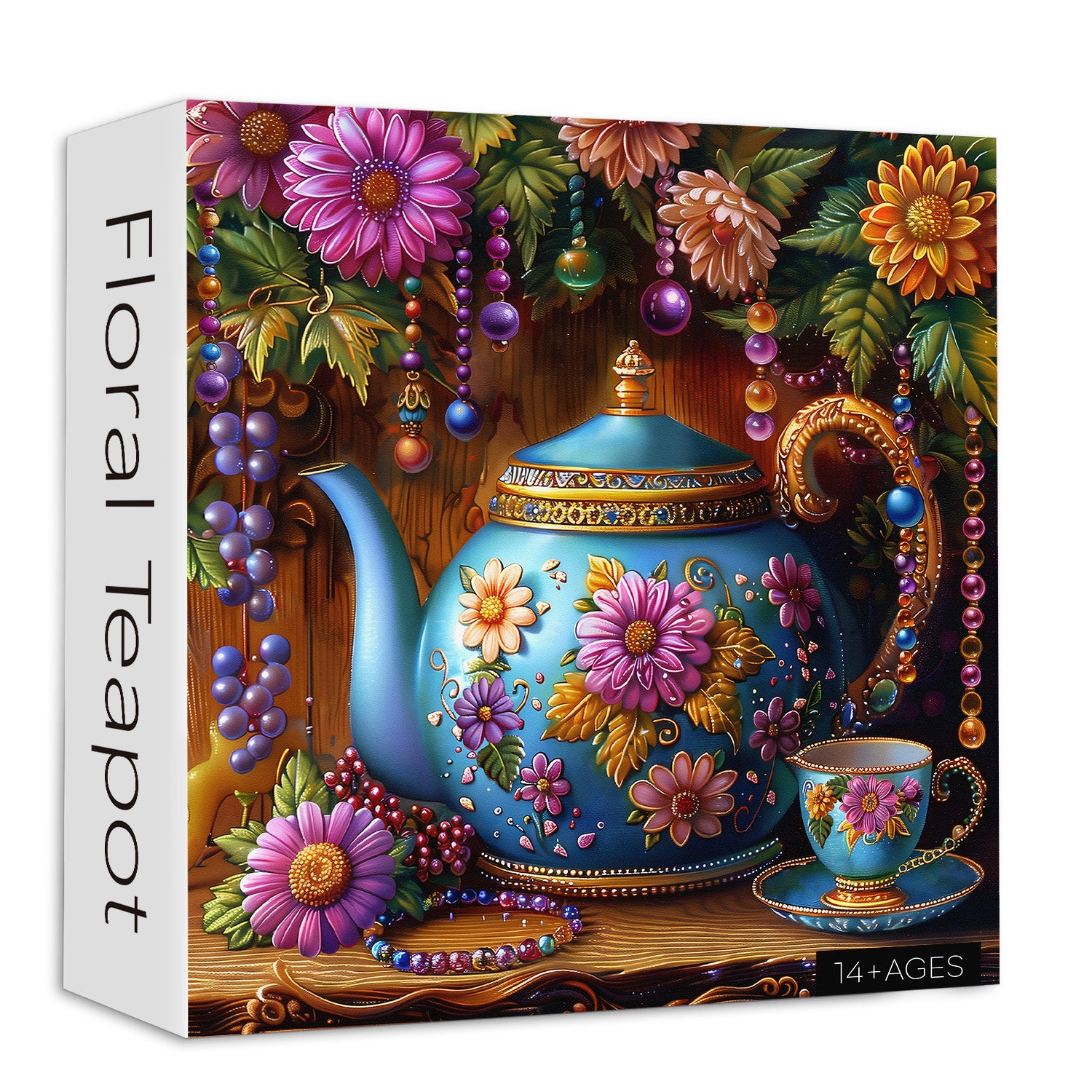 Puzzle puzzle di teiera floreale 1000 pezzi