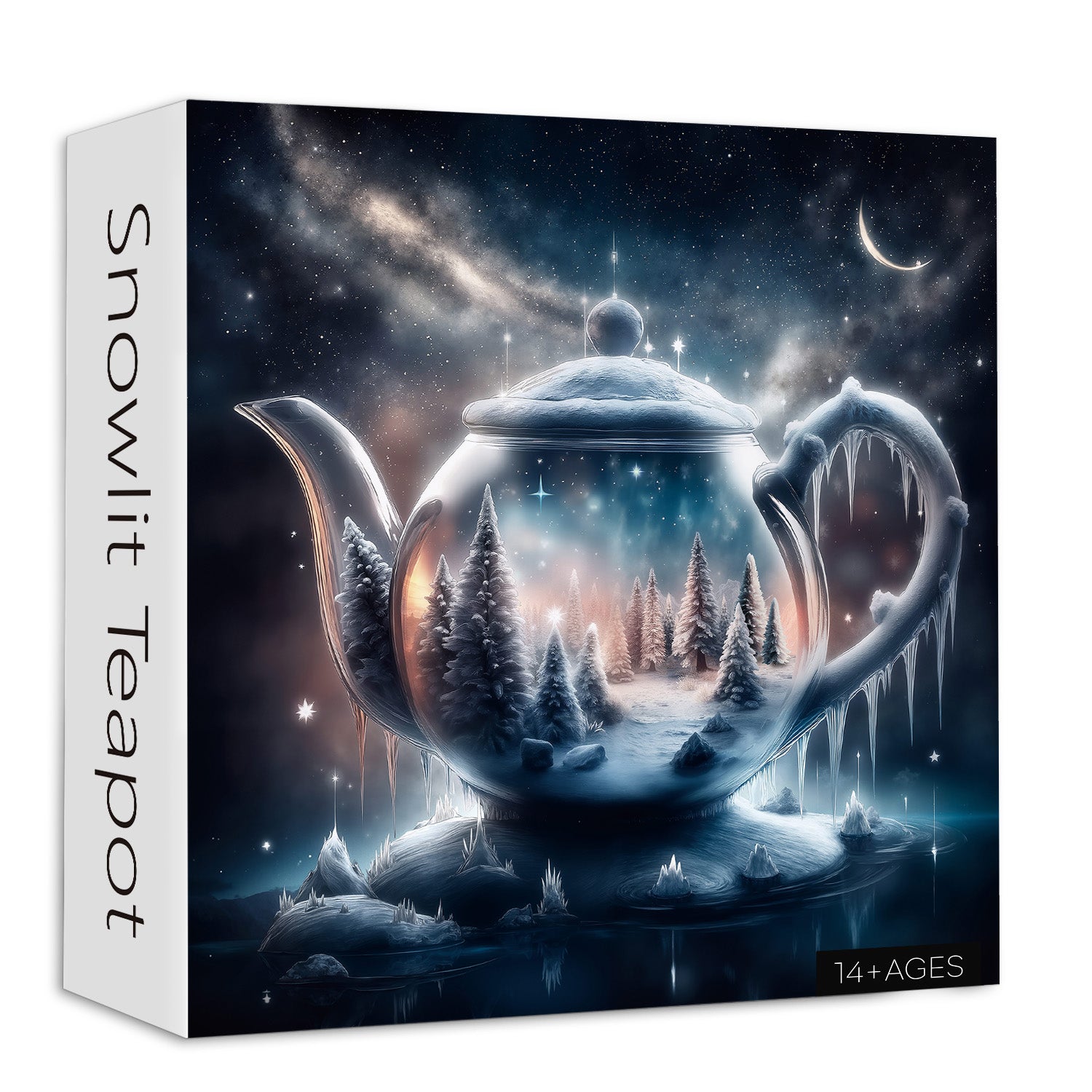 Schnee -Teekannen -Puzzle 1000 Stücke