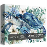 Pezzi di puzzle a puzzle per tartaruga d'arte 1000