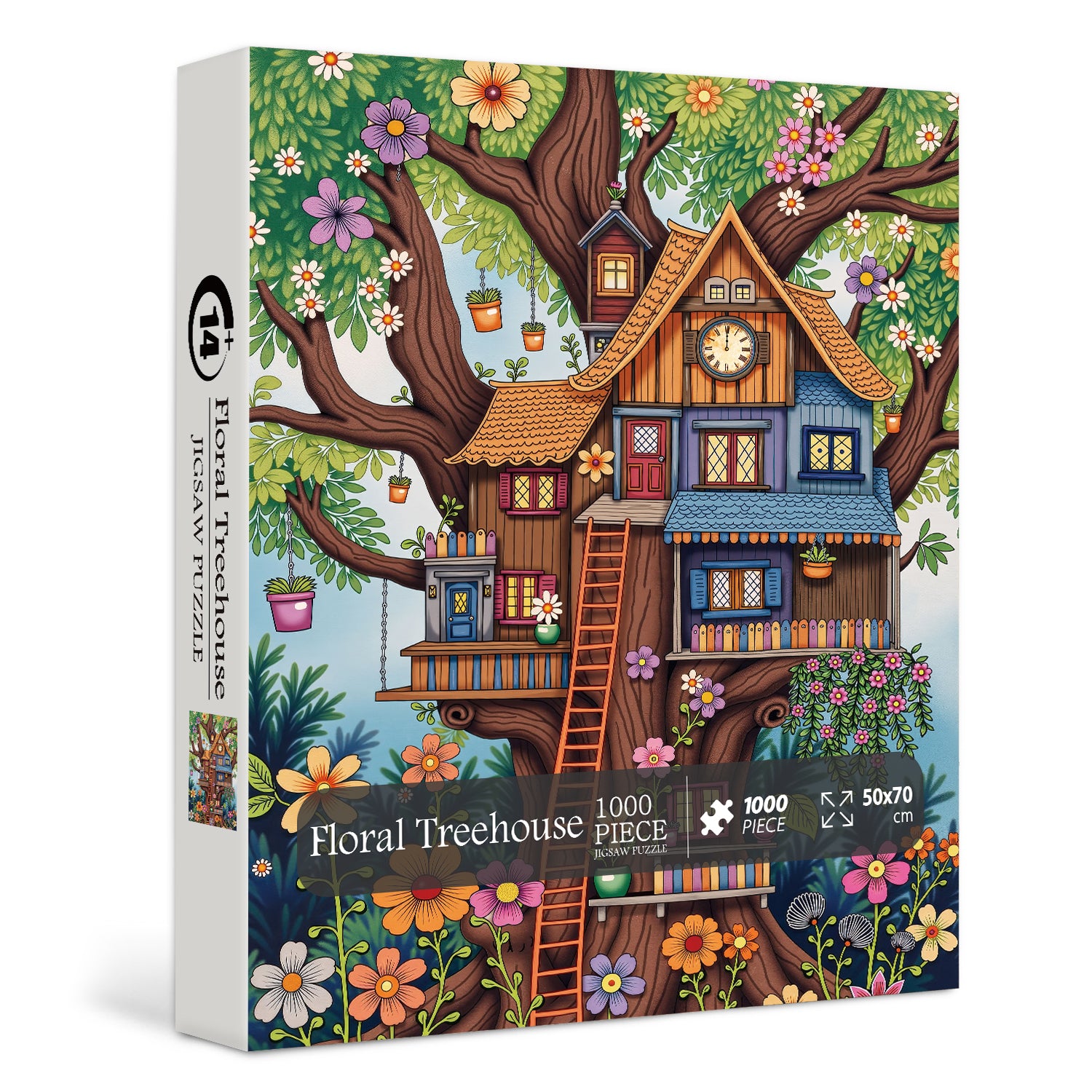 Blumenbaumhouse -Puzzle 1000 Stücke