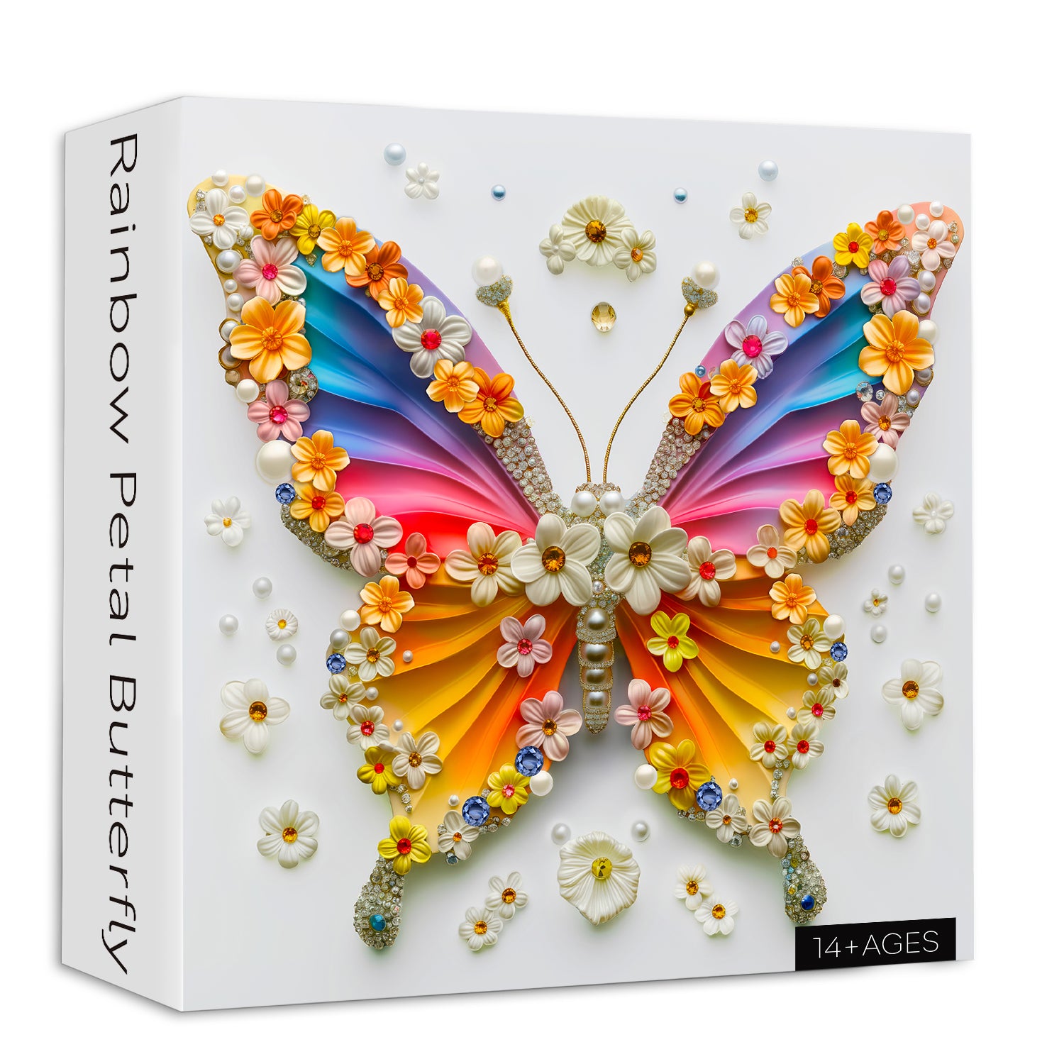 Regenbogen Blütenblatt Schmetterling Jigsaw Puzzle 1000 Teile