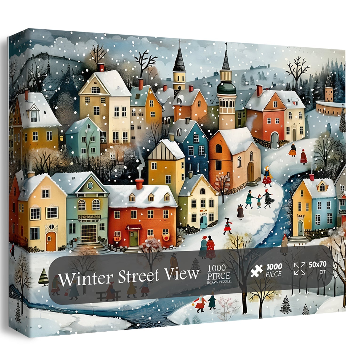 Winter Street View puzzle puzzle 1000 pezzi