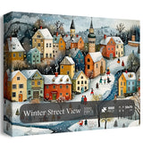 Winter Street View puzzle puzzle 1000 pezzi