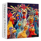 Happy Chicken Jigsaw Puzzle 1000 piezas