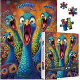 Peacock Scream puzzle puzzle 1000 pezzi