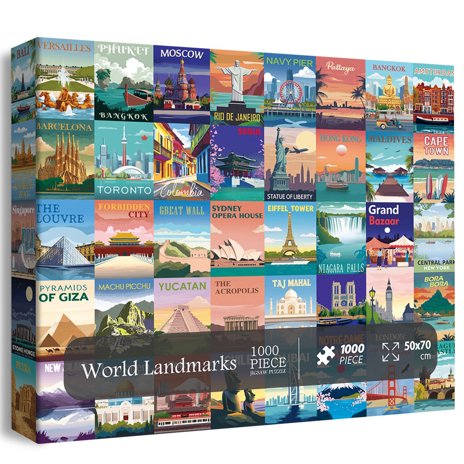 Cobines mondiales Puzzle de puzzle 1000 pièces