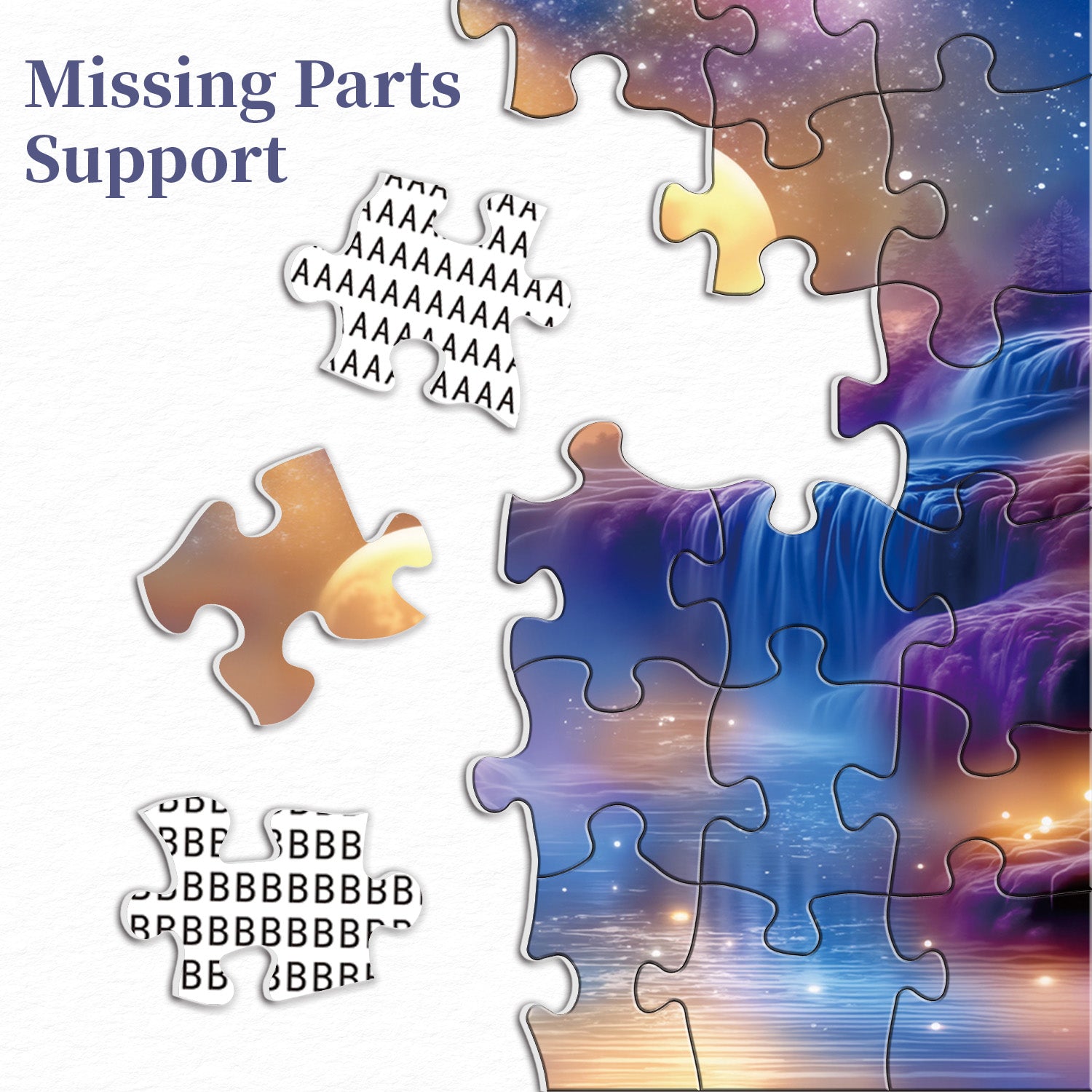 Puzzle a cascata di velluto puzzle 1000 pezzi
