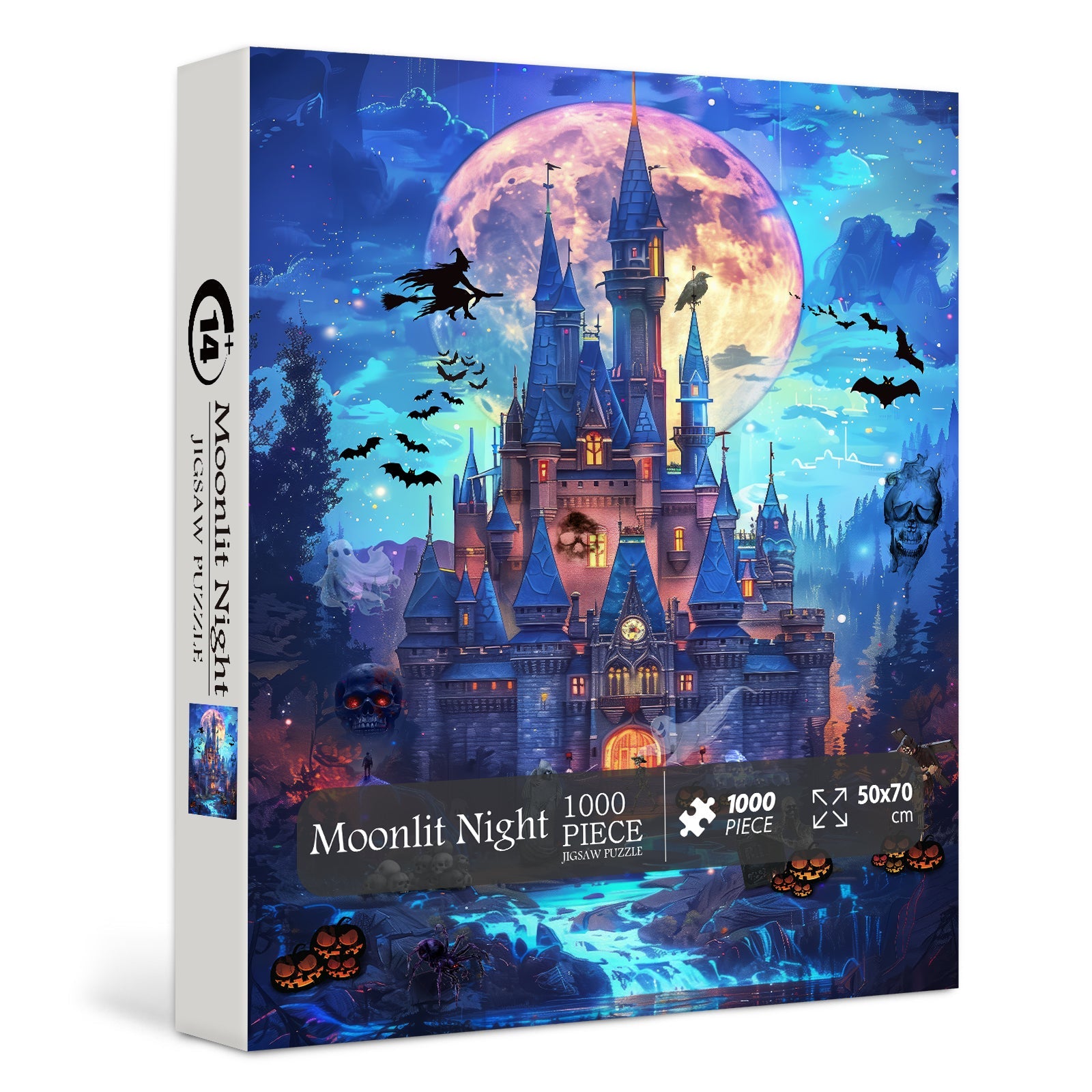 Puzzle notte illuminata da luna 1000 pezzi