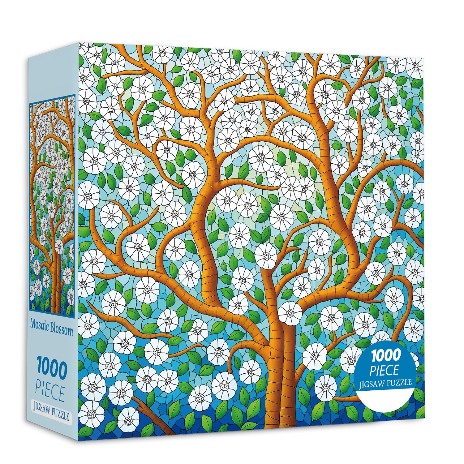 Mosaic Blossom Jigsaw Puzzle 1000 Pieces