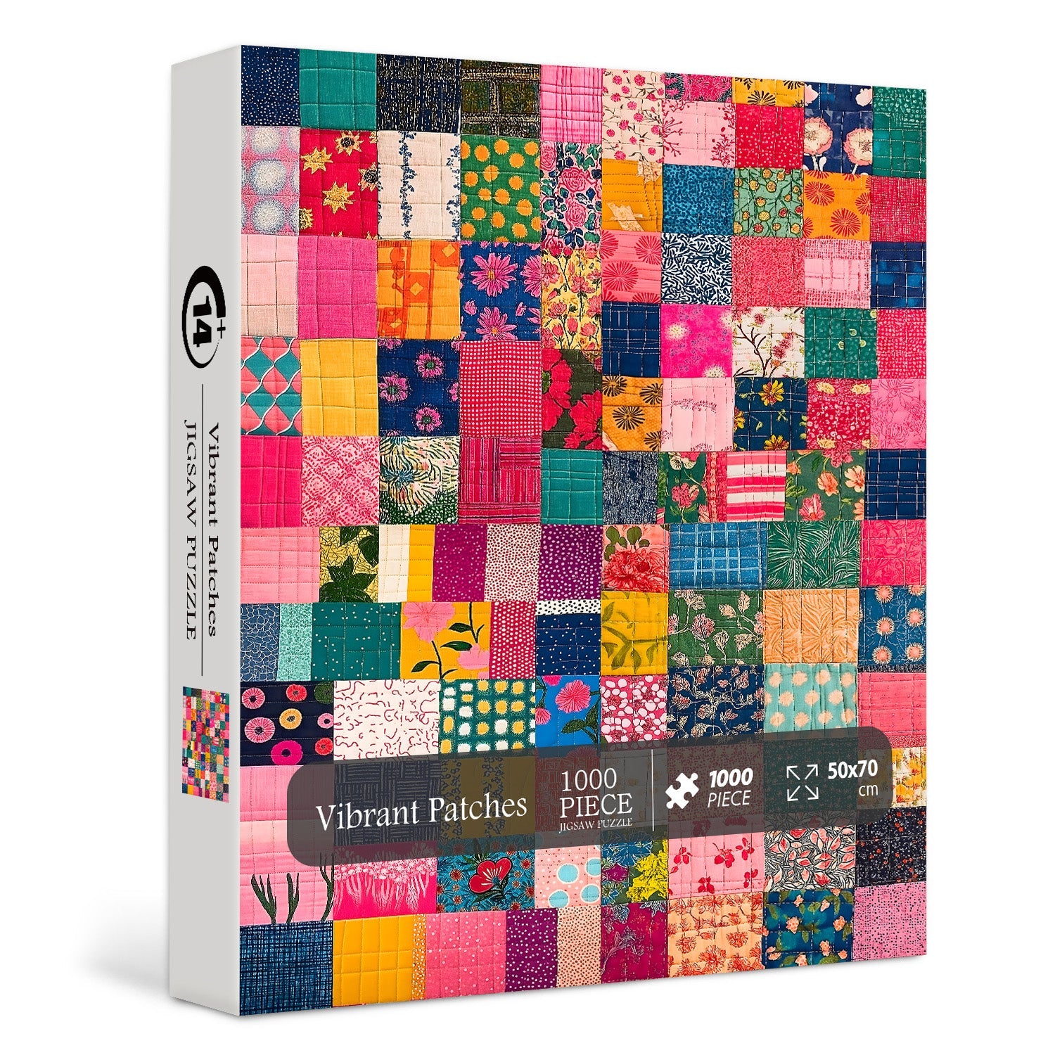 Vibrant Patches Jigsaw Puzzle 1000 Pieces