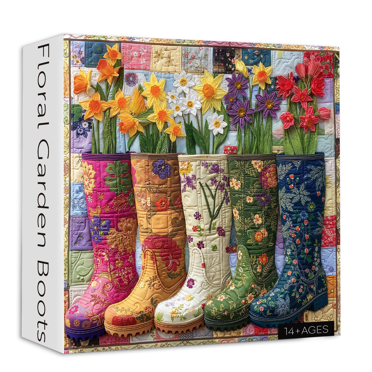 Bottes de jardin floral puzzle 1000 pièces
