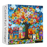 Buntes Dorf Puzzle 1000 Stücke