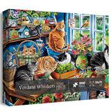 Verdant Whiskers Puzzle 1000 pièces