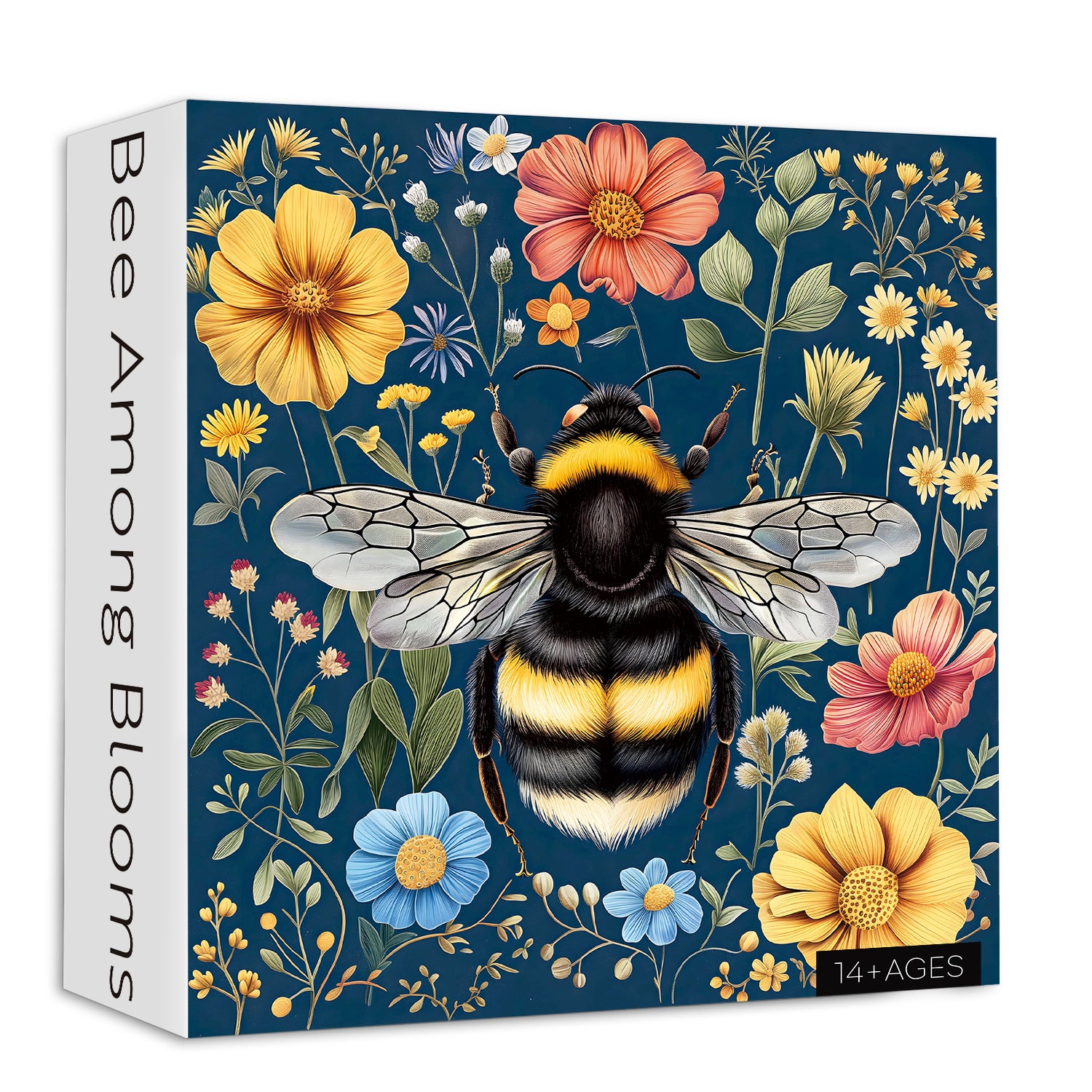 Abeille parmi les fleurs puzzle 1000 pièces