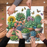 Sonnige Sukkulenten Jigsaw Puzzle 1000 Stücke