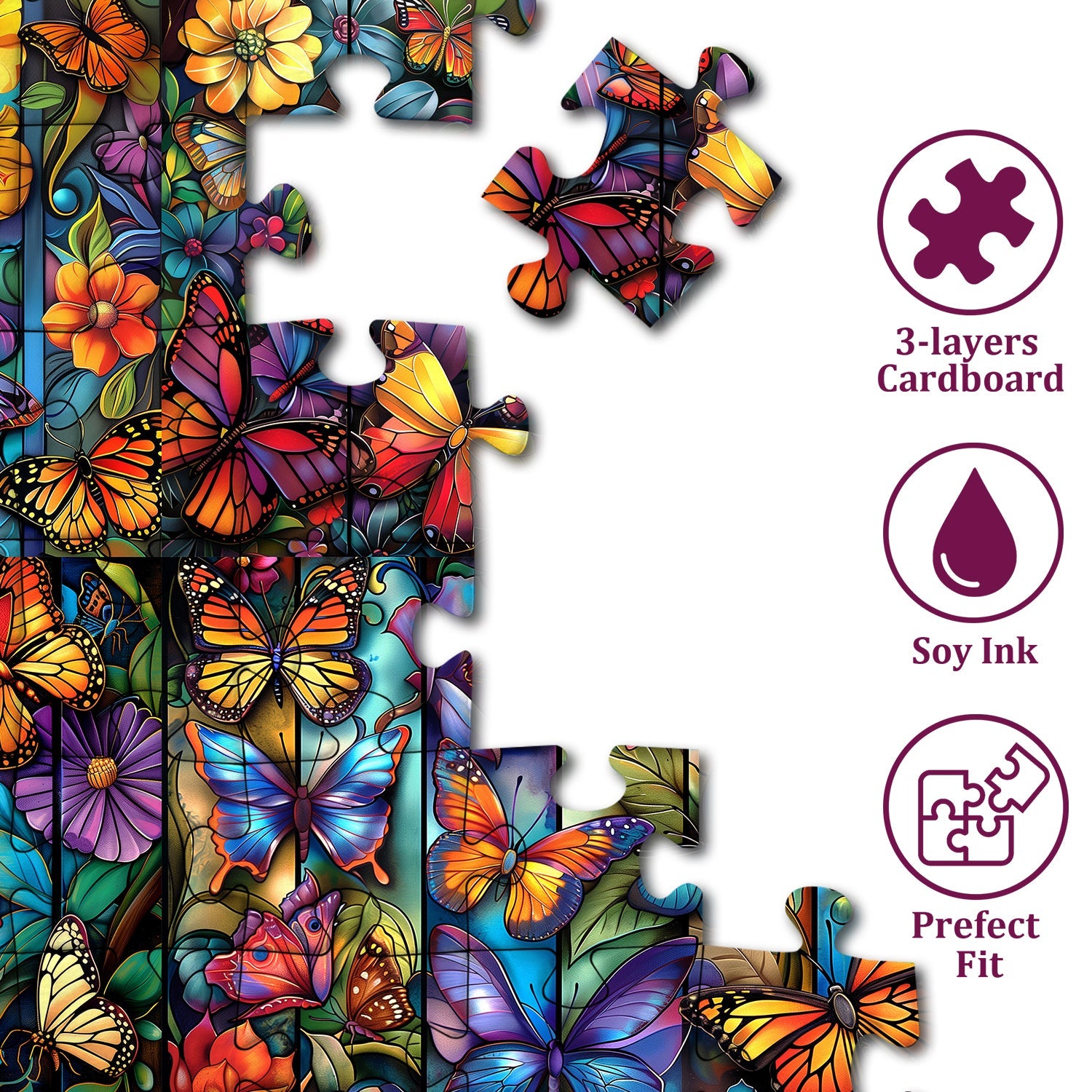 Garden Butterfly Jigsaw Puzzle 1000 Pieces