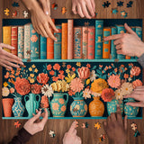 Puzzle puzzle per scaffali di carta floreale 1000 pezzi