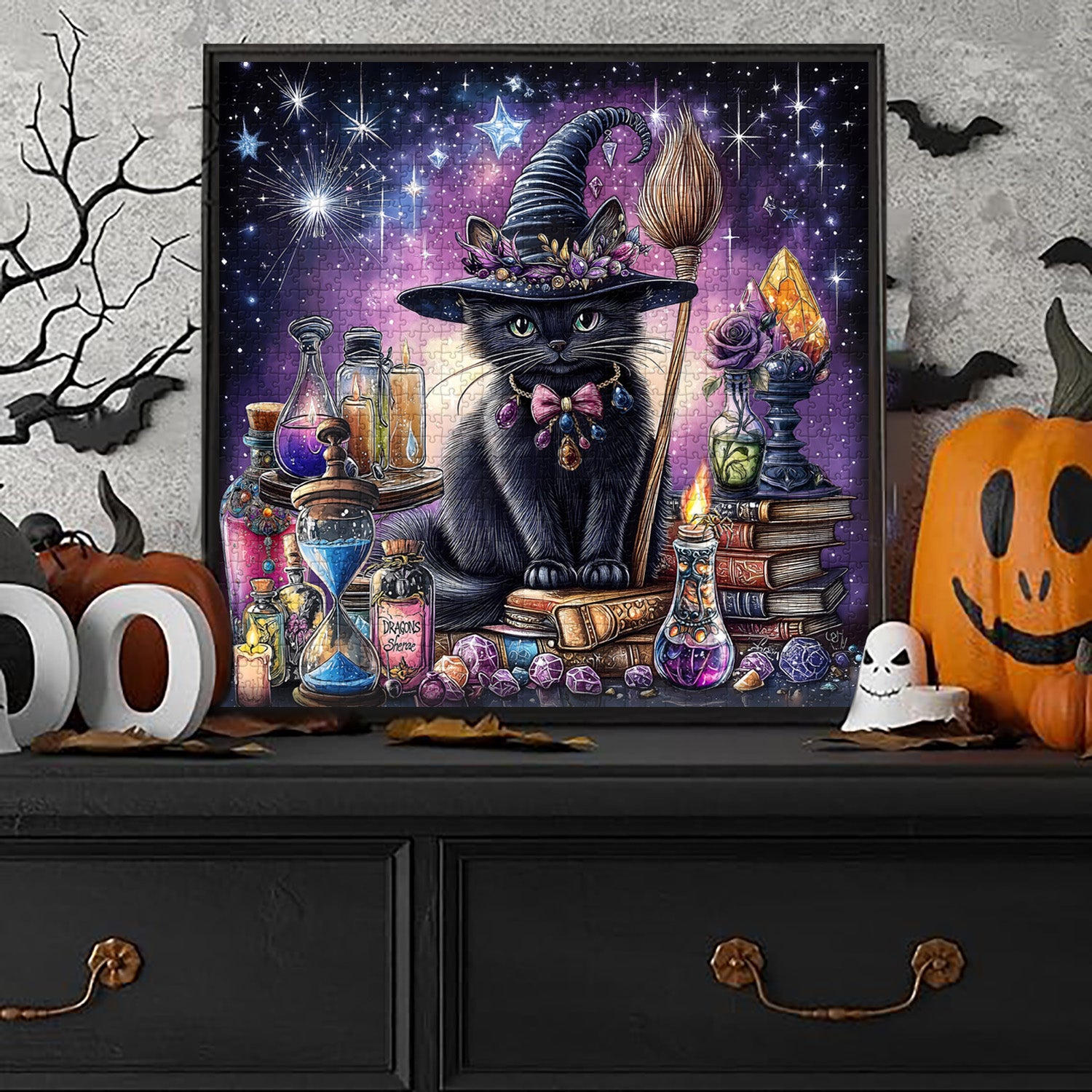 Meow Starry Night Jigsaw Puzzle 1000 pezzi