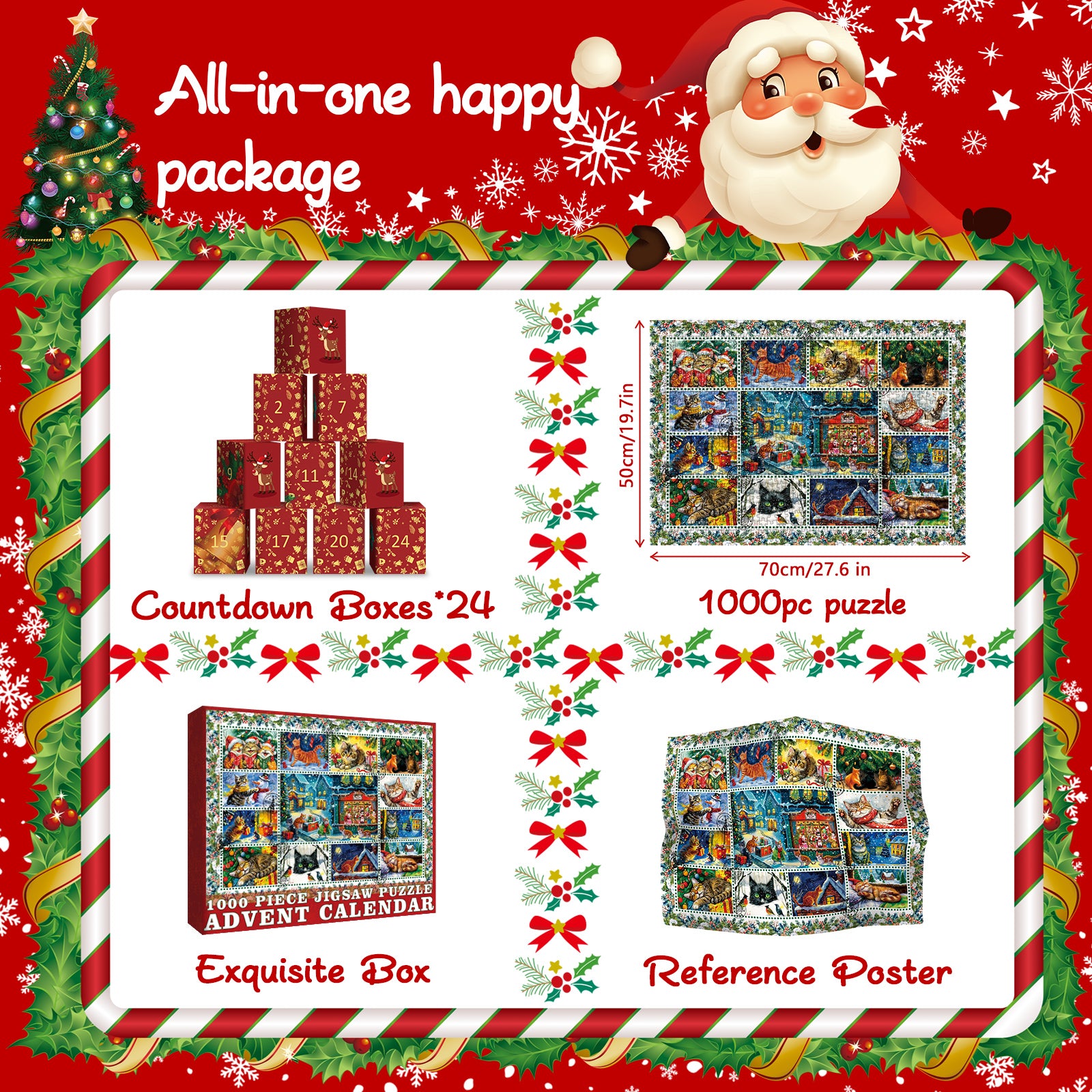 Capi di Natale puzzle puzzle 1000 pezzi