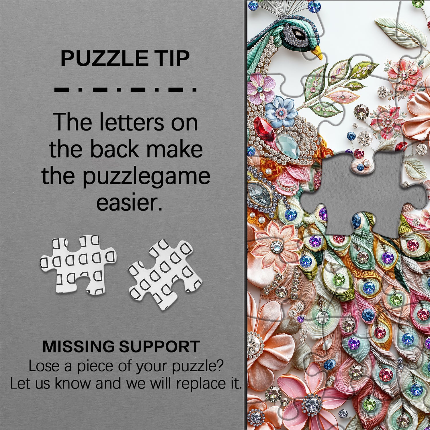 Gilded Feathers Jigsaw Puzzle 1000 Pieces