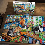 Verdant Whiskers Puzzle 1000 pièces