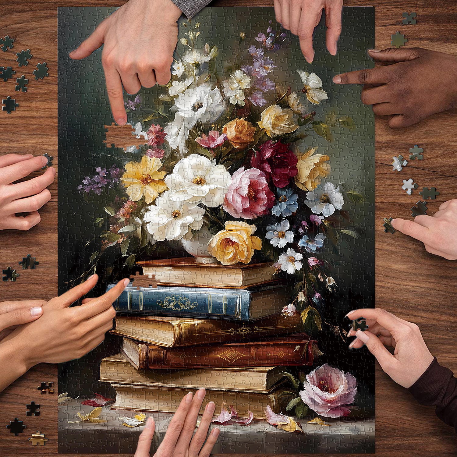 Ancient Book Blossoms puzzle puzzle 1000 pezzi