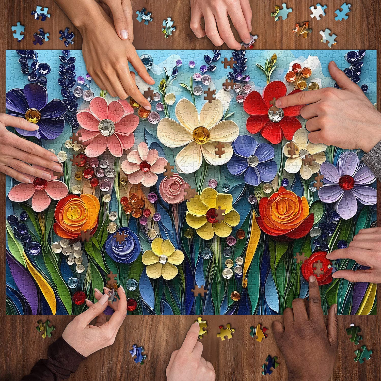 Kristallgarten -Puzzle 1000 Stücke