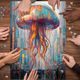 Puzzle puzzle di jellyfish neon 1000 pezzi