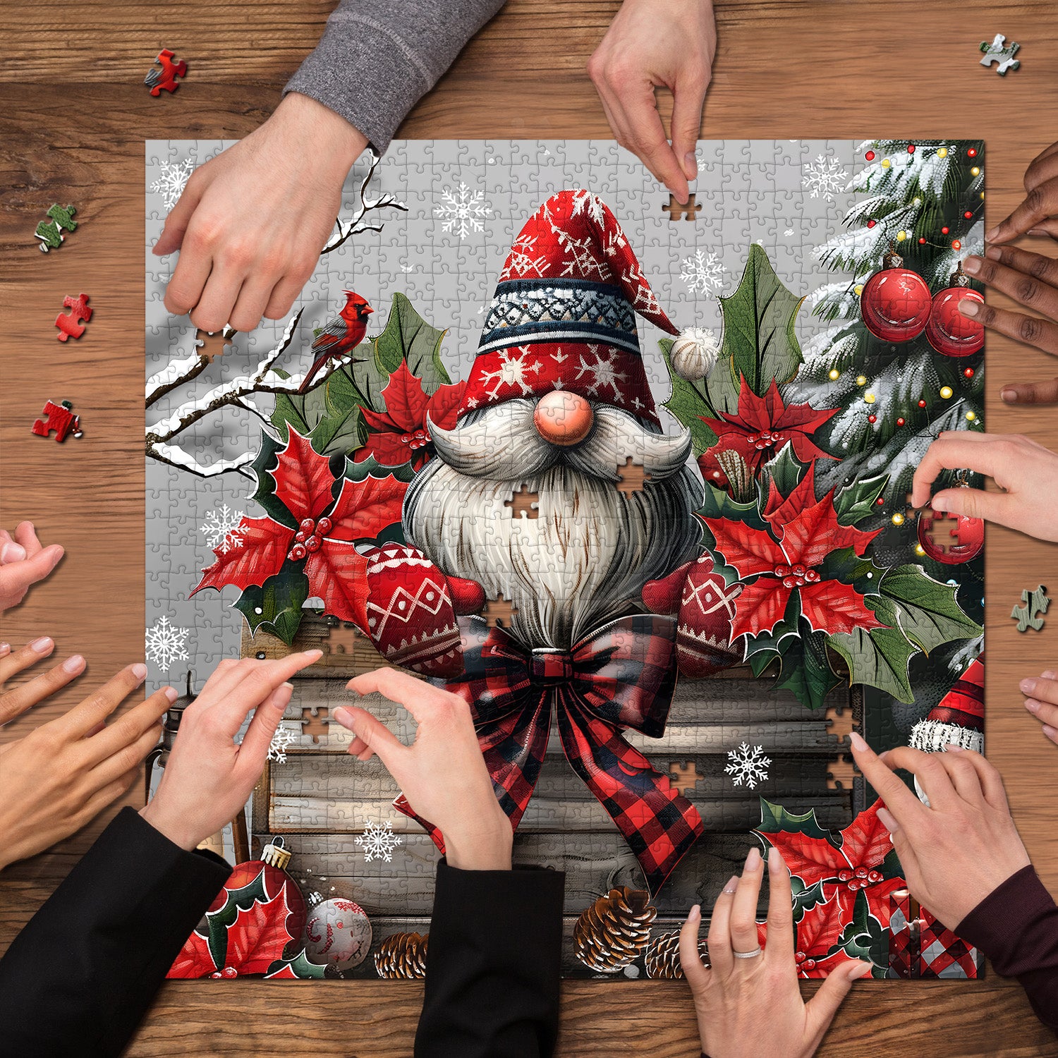 Pezzi 1000 pezzi di puzzle gnomo di Natale 1000