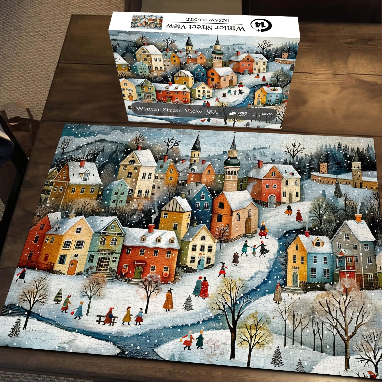 Winter Street View puzzle puzzle 1000 pezzi