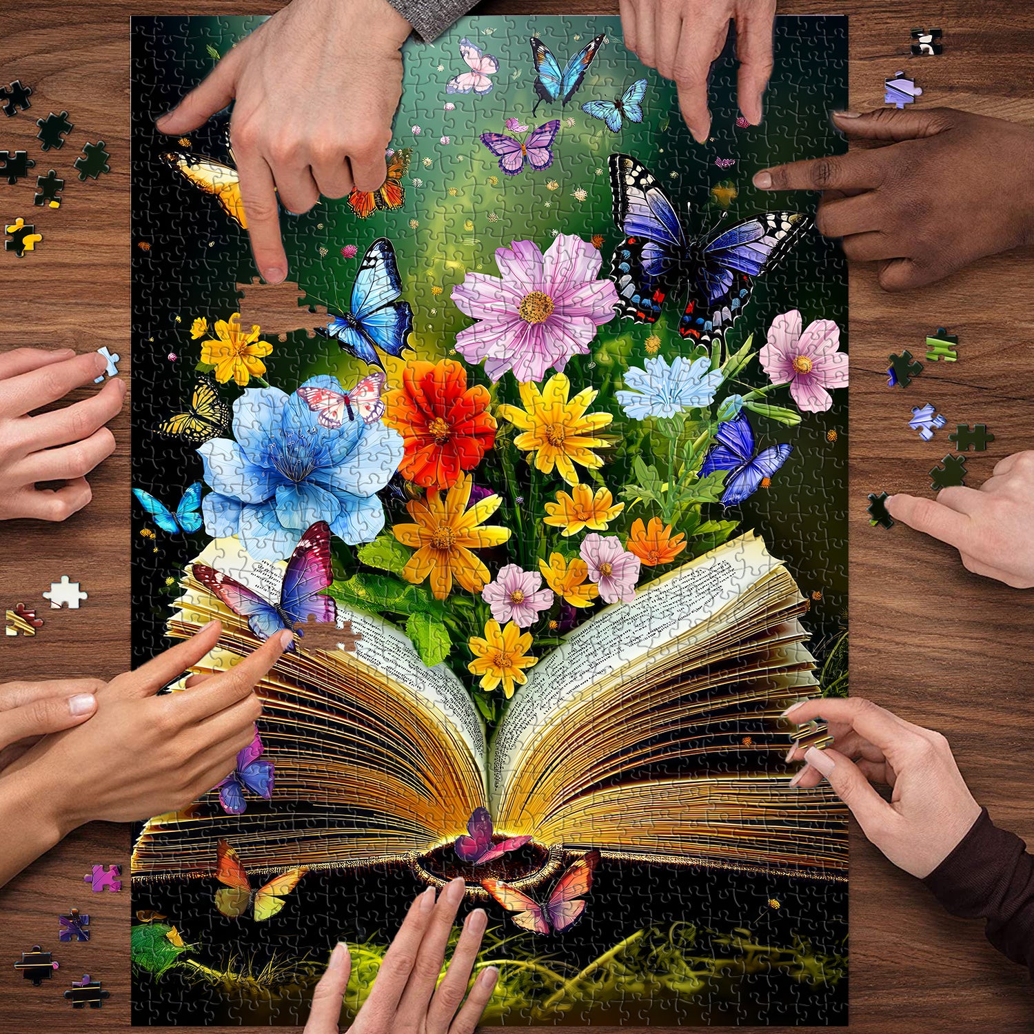 Flower Dream Book Jigsaw Puzzle 1000 Pieces