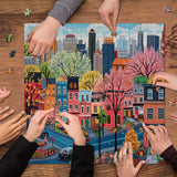 Pieni colorati di scaglie di scena di strada da strada 1000 pezzi